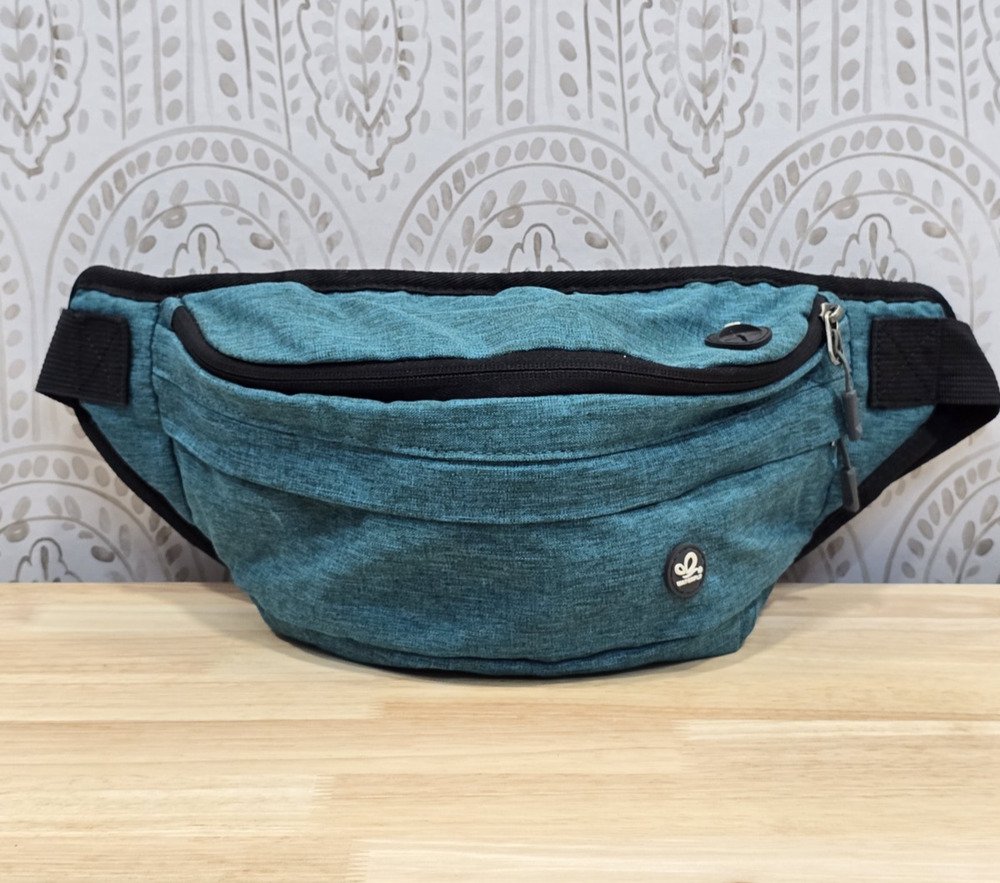 Waterfly Fanny Pack Waist Shoulder Belt Bag Hiking Travel Teal Blue Green